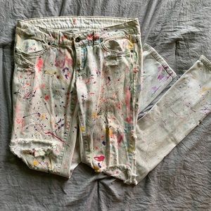 White Denim Painters Pants